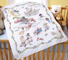 Plaid Bucilla Baby Stamped Cross Stitch Crib Ensembles Mary Engelbreit Mother Goose Crib Cove