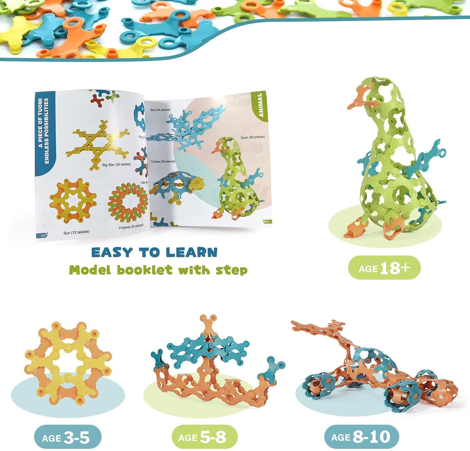 Toys Building Blocks Educational Construction Tiles Set Creative Activities Games