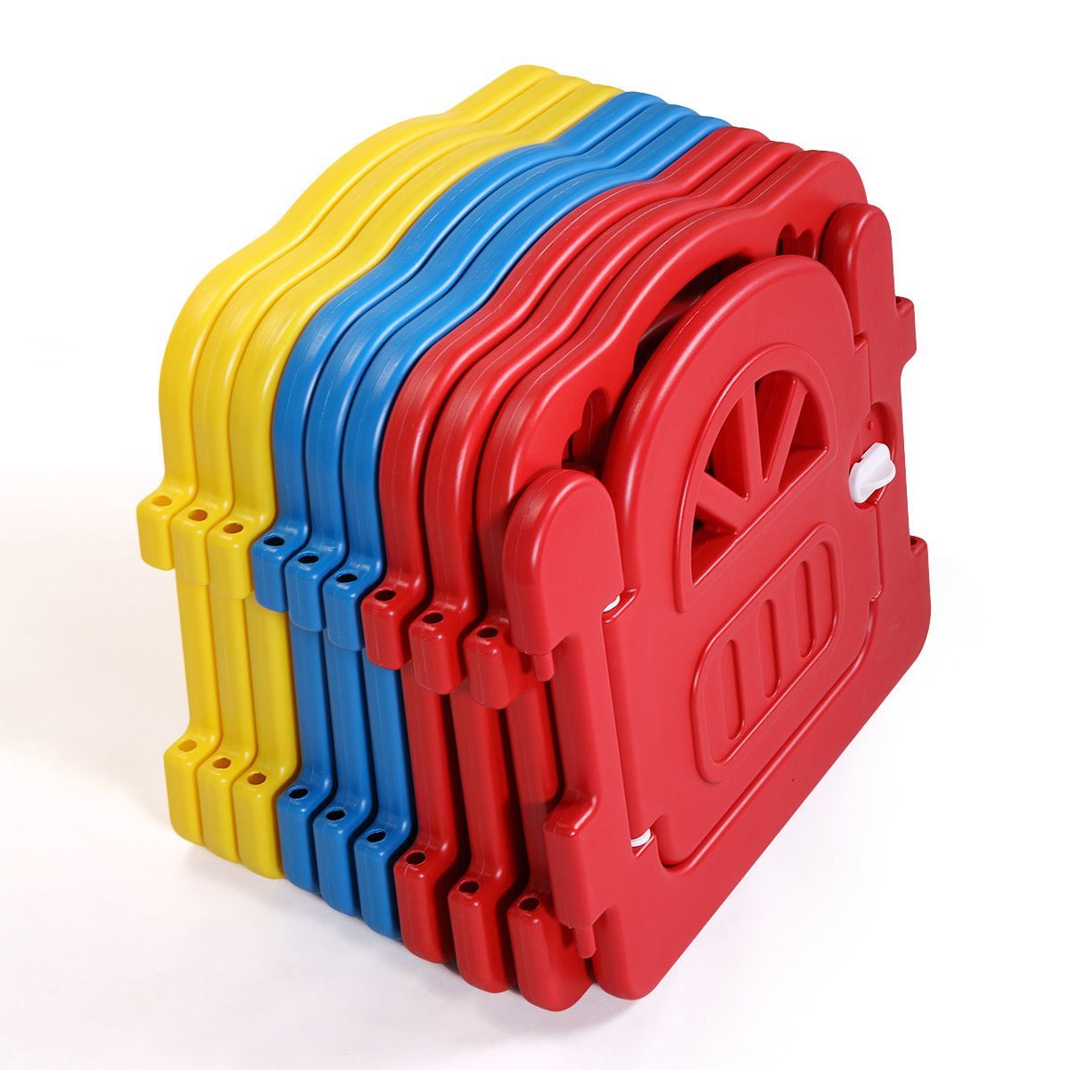 8-Panel Baby Fence, Toddlers Playpen with Safety Lock, Kids Play Center Indoor Outdoor