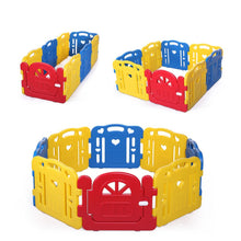 8-Panel Baby Fence, Toddlers Playpen with Safety Lock, Kids Play Center Indoor Outdoor