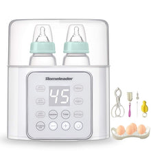 M01-01Baby Bottle Warmer  6-in-1 Double Bottle Breast Milk Warmer and Defrost, Baby Food Heater with LCD Display Accurate Temperature Control