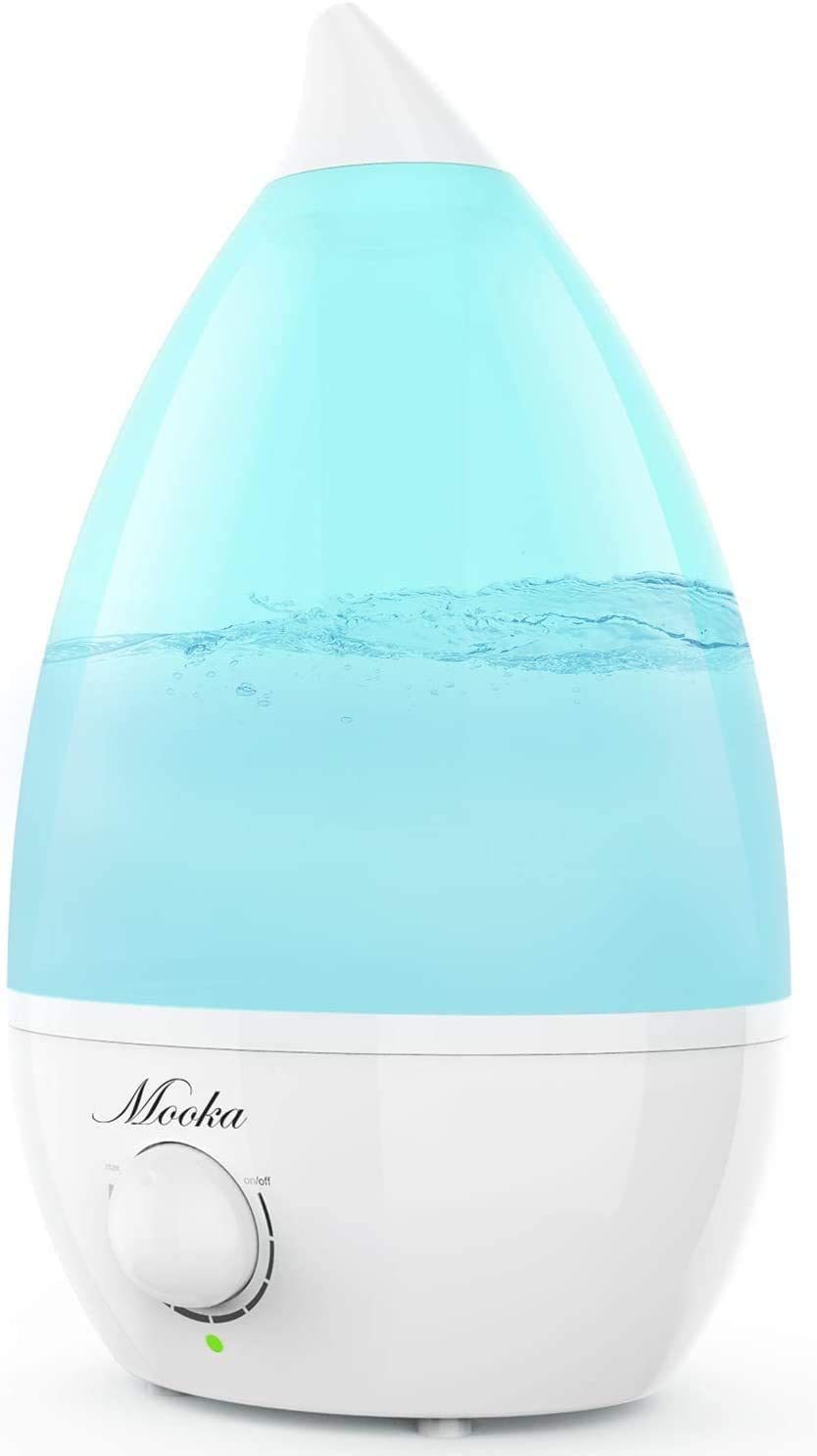 Mooka Humidifiers 2-in-1 Cool Mist Humidifier Diffuser for Baby Home Bedroom Office