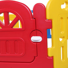 8-Panel Baby Fence, Toddlers Playpen with Safety Lock, Kids Play Center Indoor Outdoor