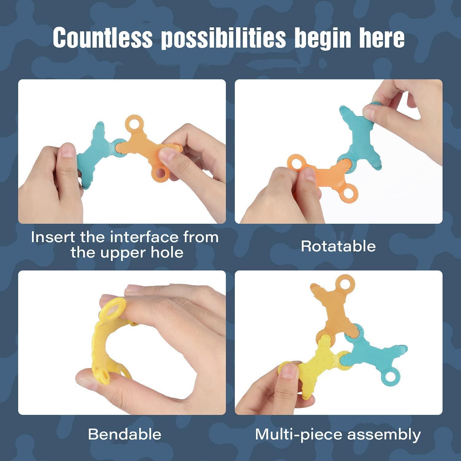 Toys Building Blocks Educational Construction Tiles Set Creative Activities Games