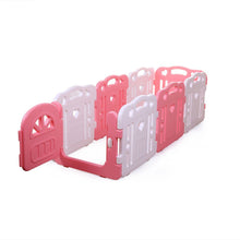 8-Panel Baby Fence, Toddlers Playpen with Safety Lock, Kids Play Center Indoor Outdoor