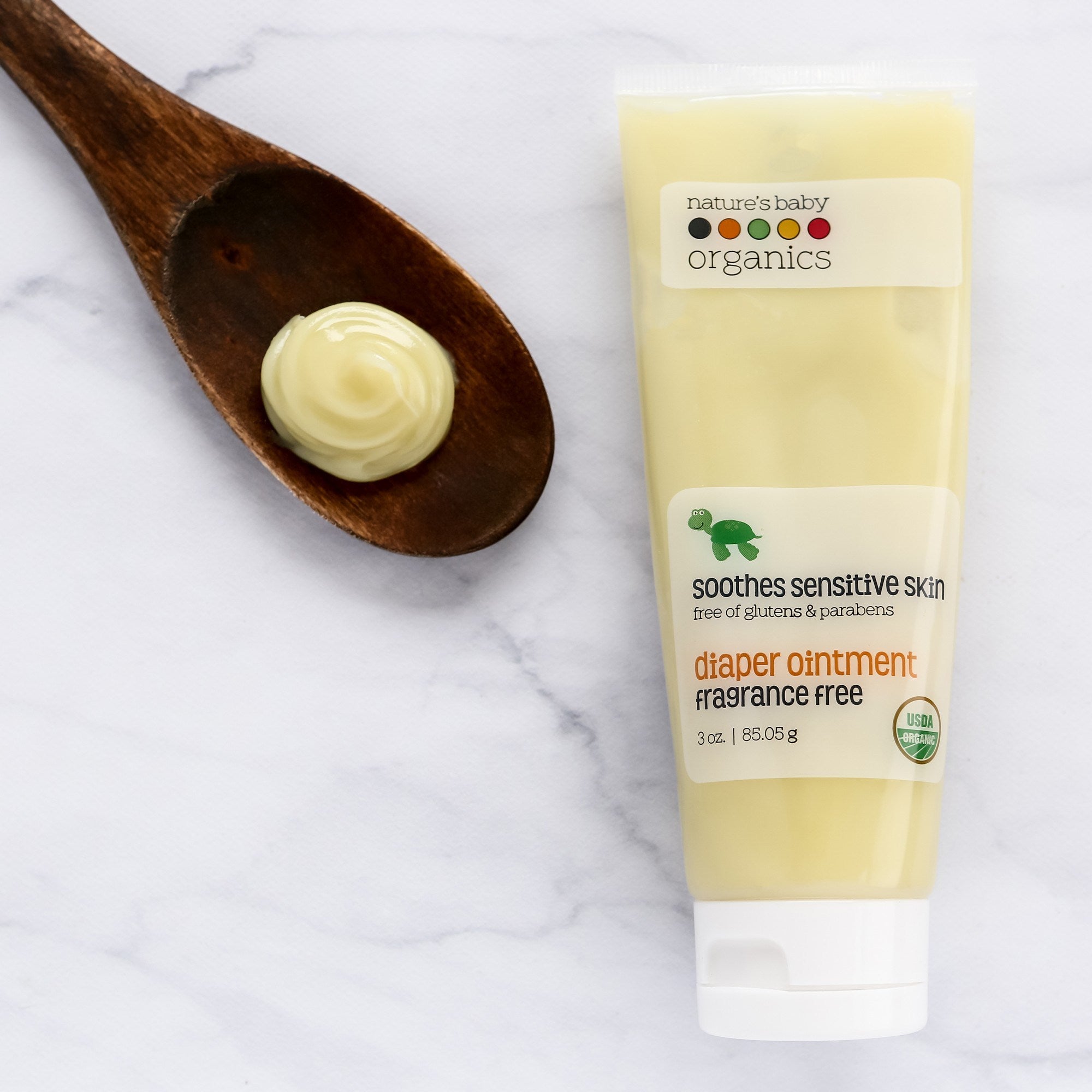 Organic Diaper Ointment Fragrance Free 3 oz. USDA Certified