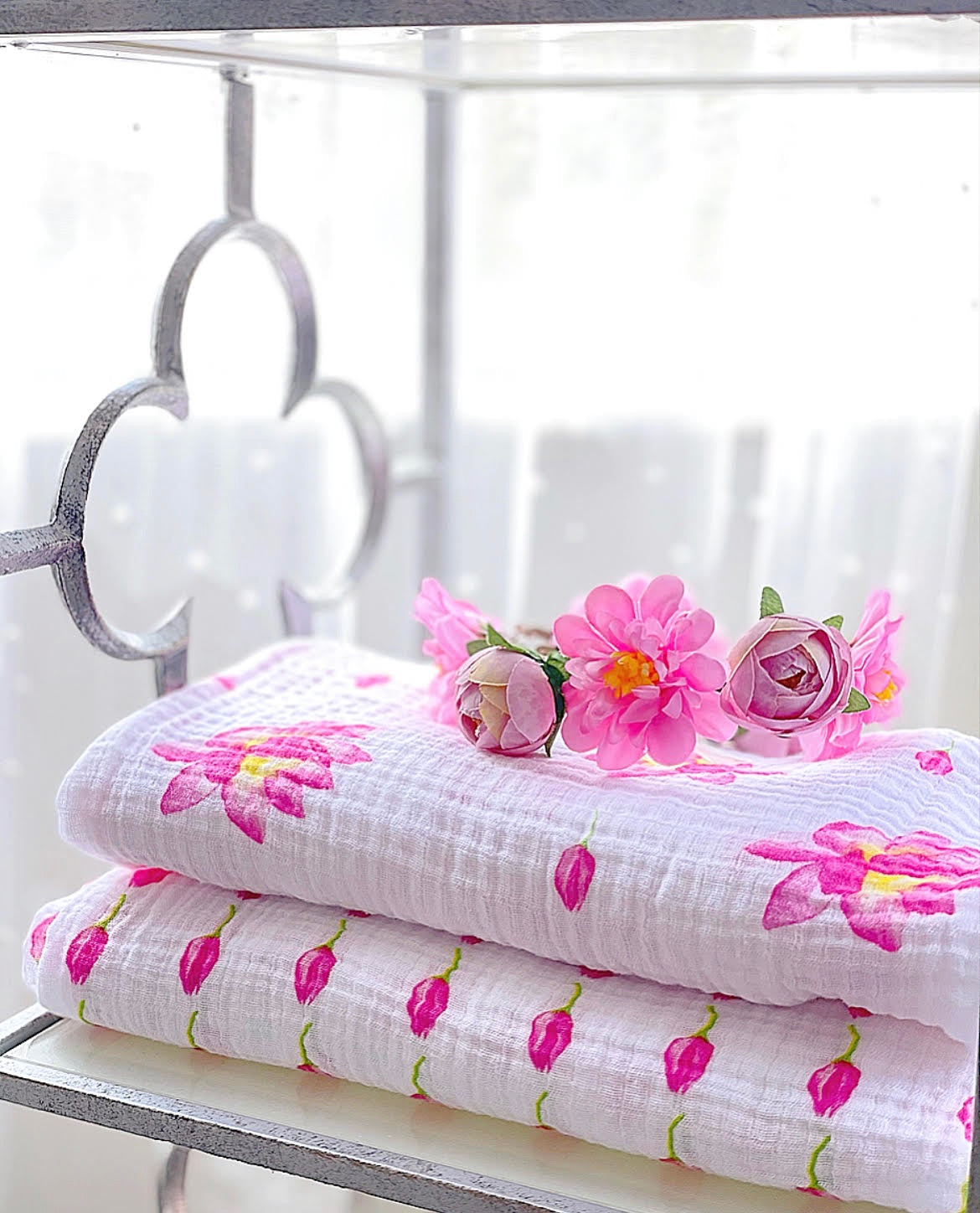 Organic Cotton Breathable Magical Lotus Baby Swaddle