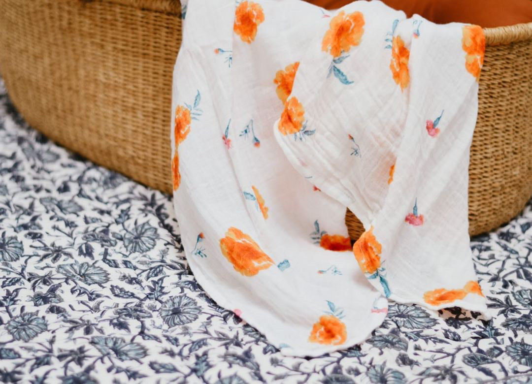 Marigold Organic Breathable Cotton Baby Swaddle