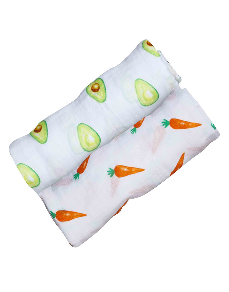 Organic Breathable First Foods Baby Swaddle Set