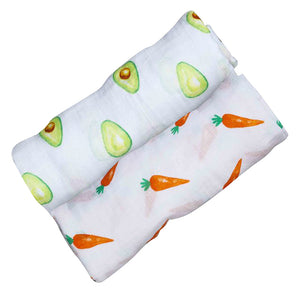 Organic Breathable First Foods Baby Swaddle Set