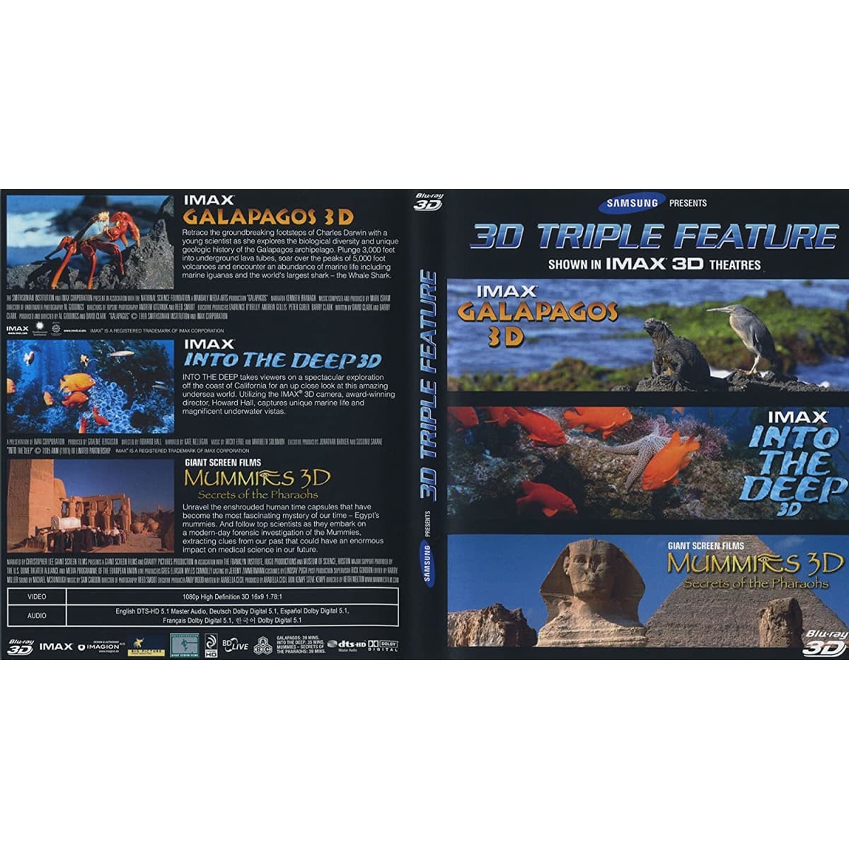 Samsung IMAX 3D Triple Movie Blu-Ray Player