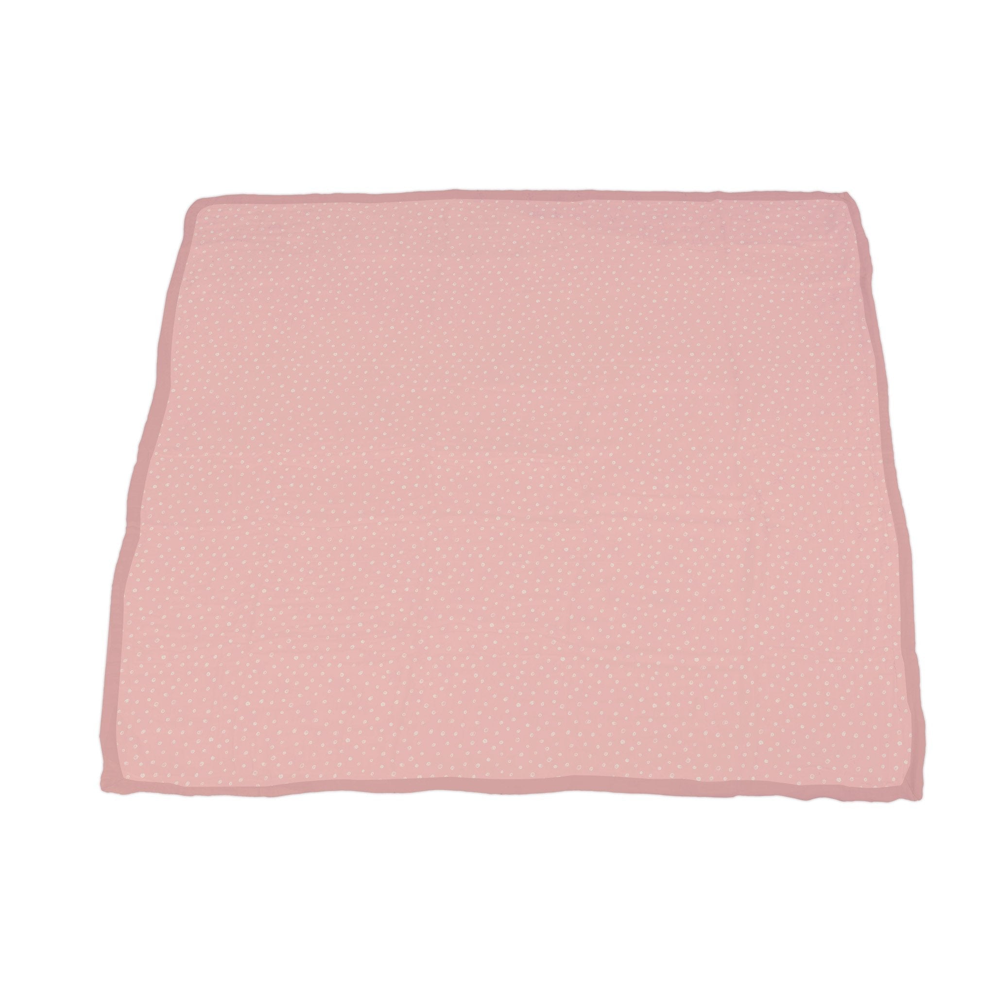 Peonies and Pearl Polka Dot Bamboo Muslin Newcastle Blanket