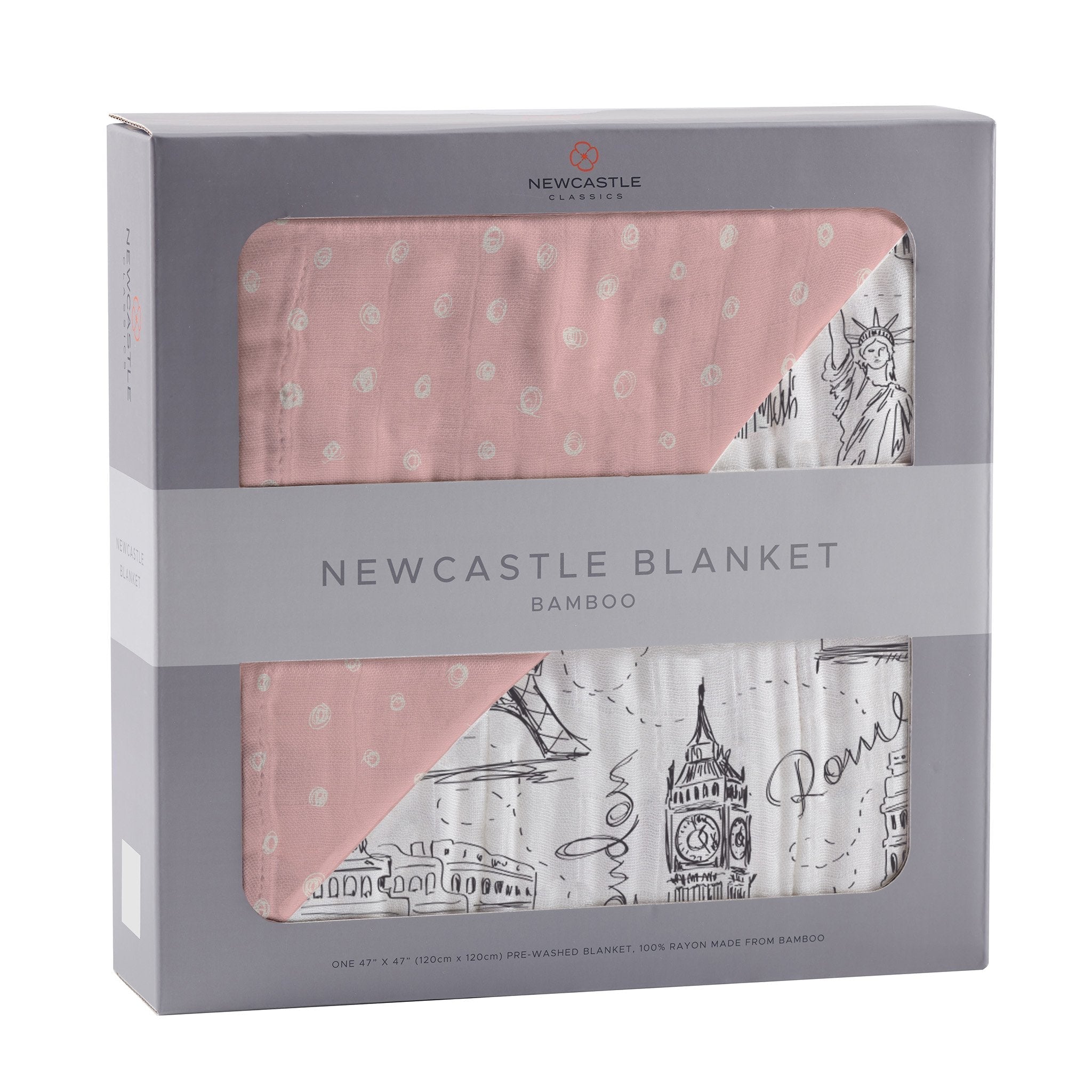 Pearl London, Paris, New York Bamboo Newcastle Blanket