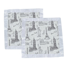London, Paris, New York Bamboo Muslin Newcastle Baby Blankie