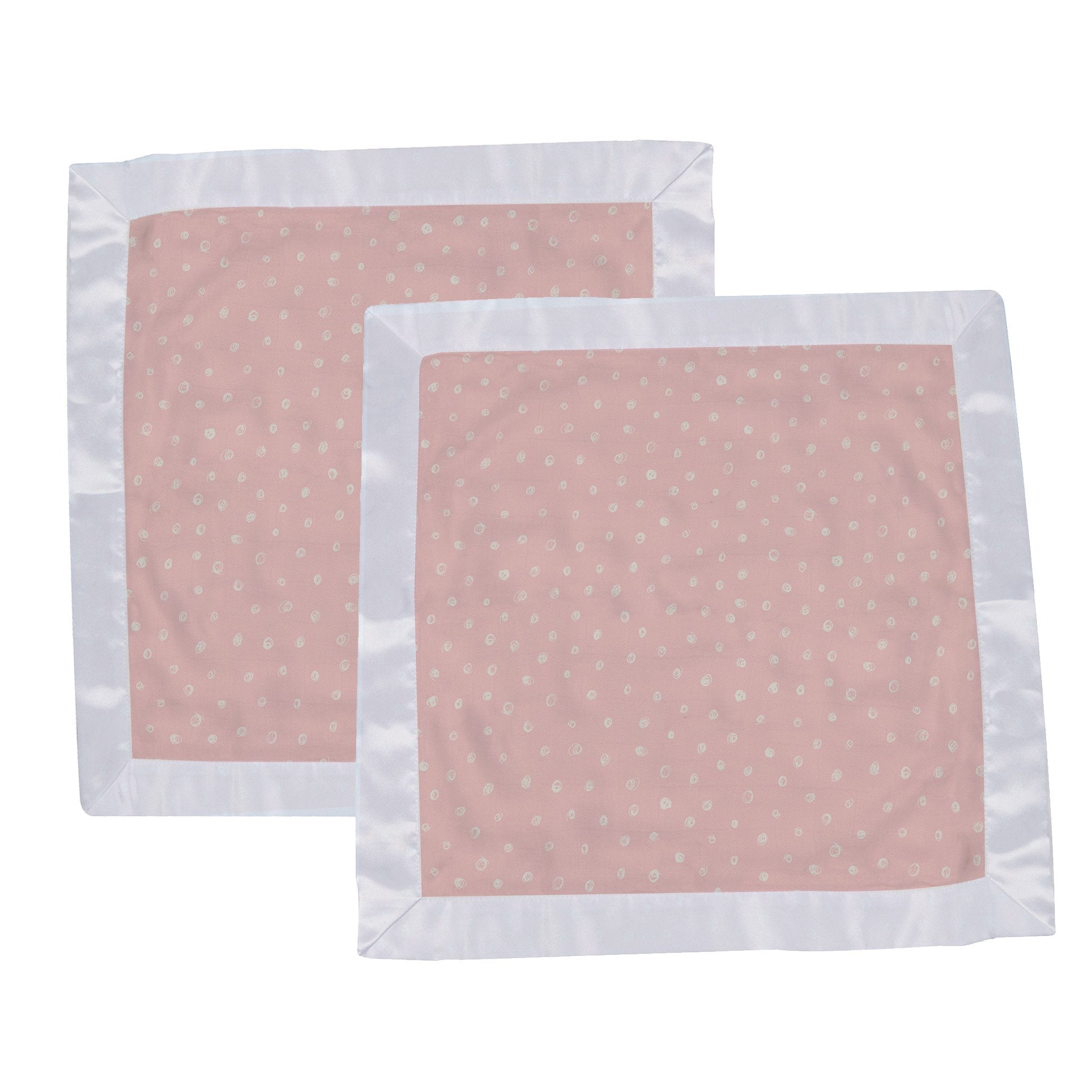 Pink Pearl Polka Dot Bamboo Muslin Newcastle Baby Blankie