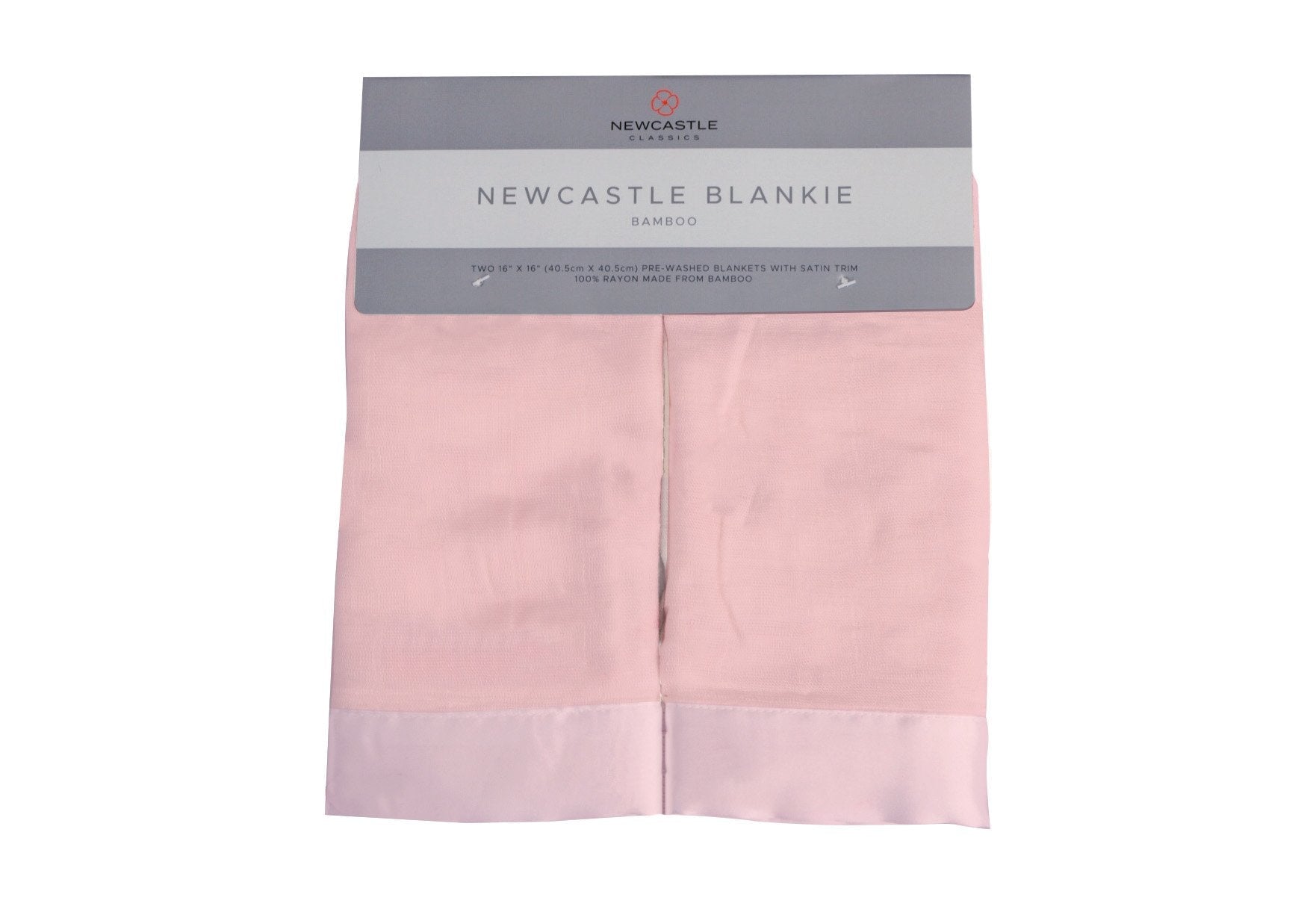 Pink Rose Bamboo Muslin Newcastle Baby Blankie