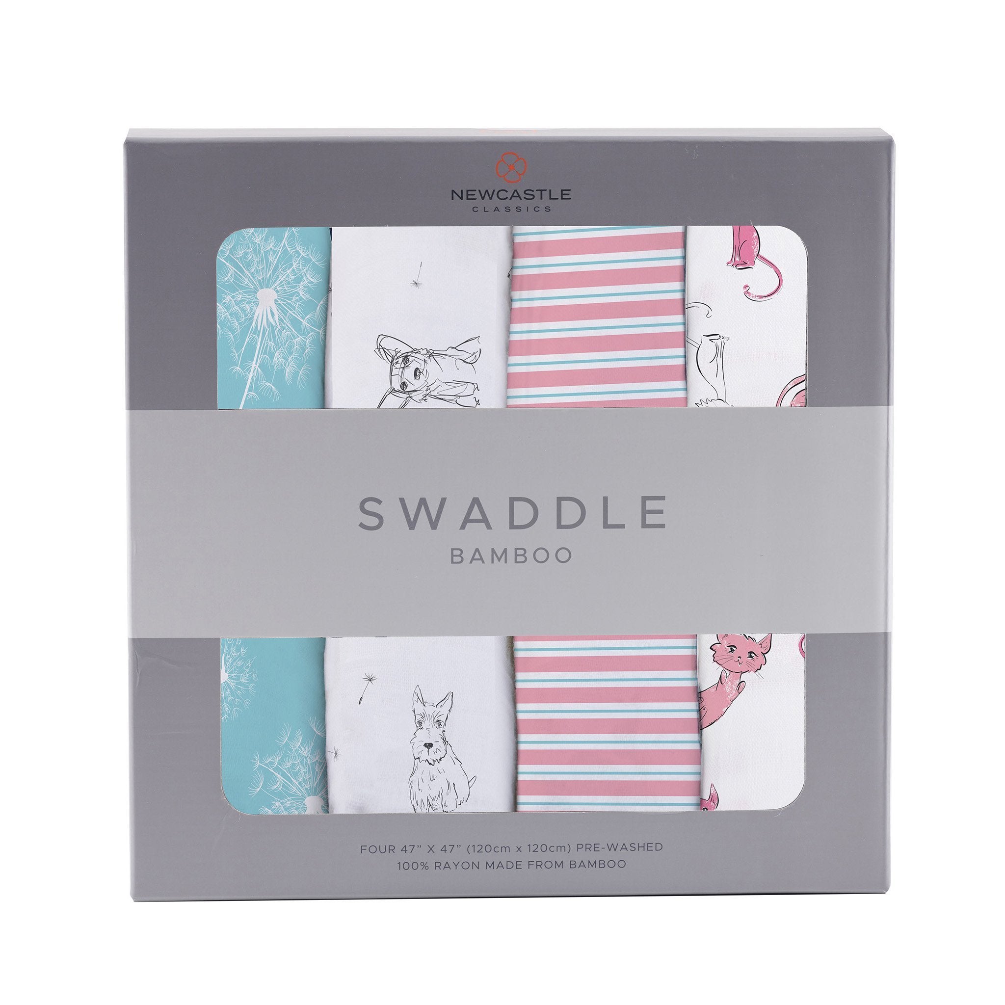 Dandelions Bamboo Muslin Swaddle 4PK