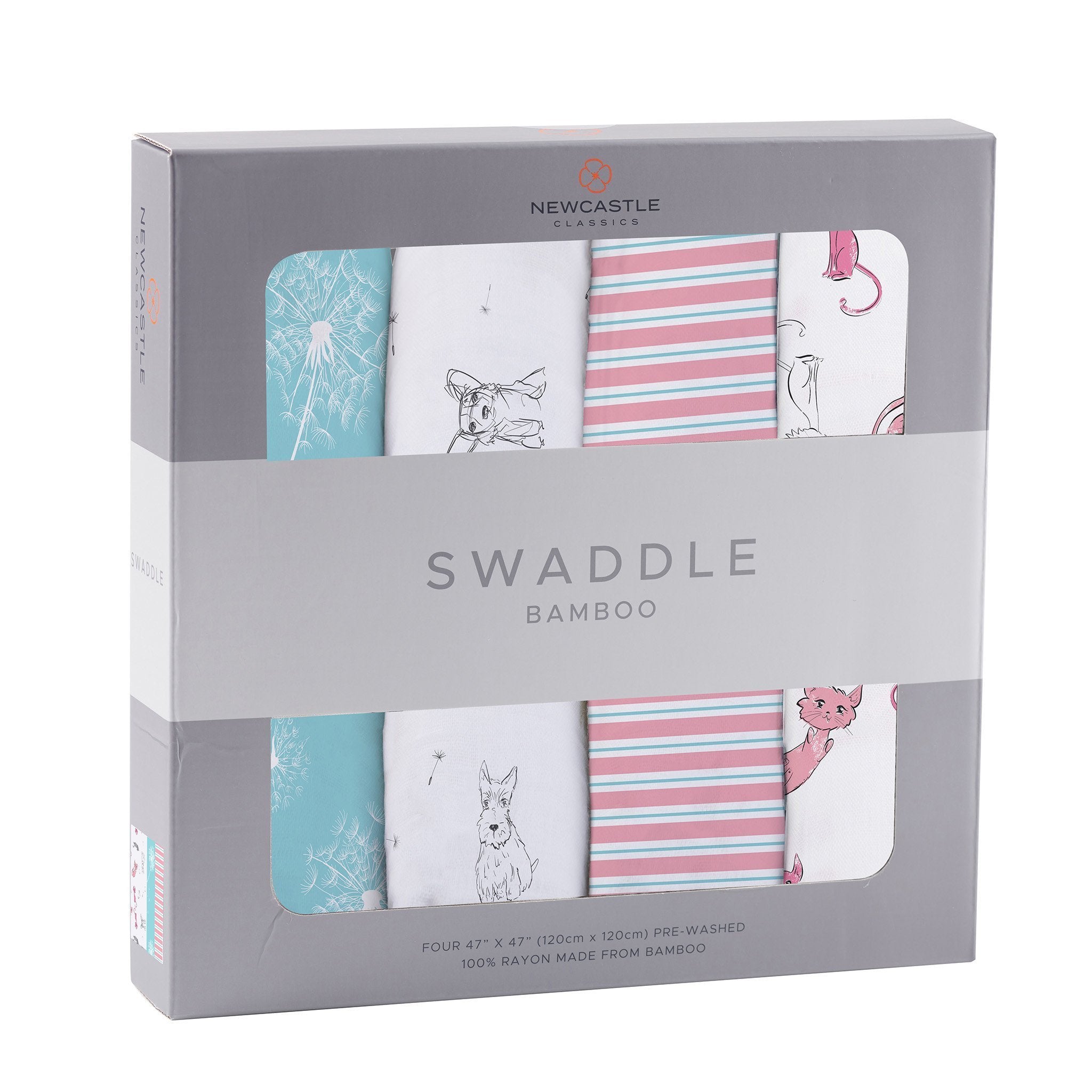 Dandelions Bamboo Muslin Swaddle 4PK