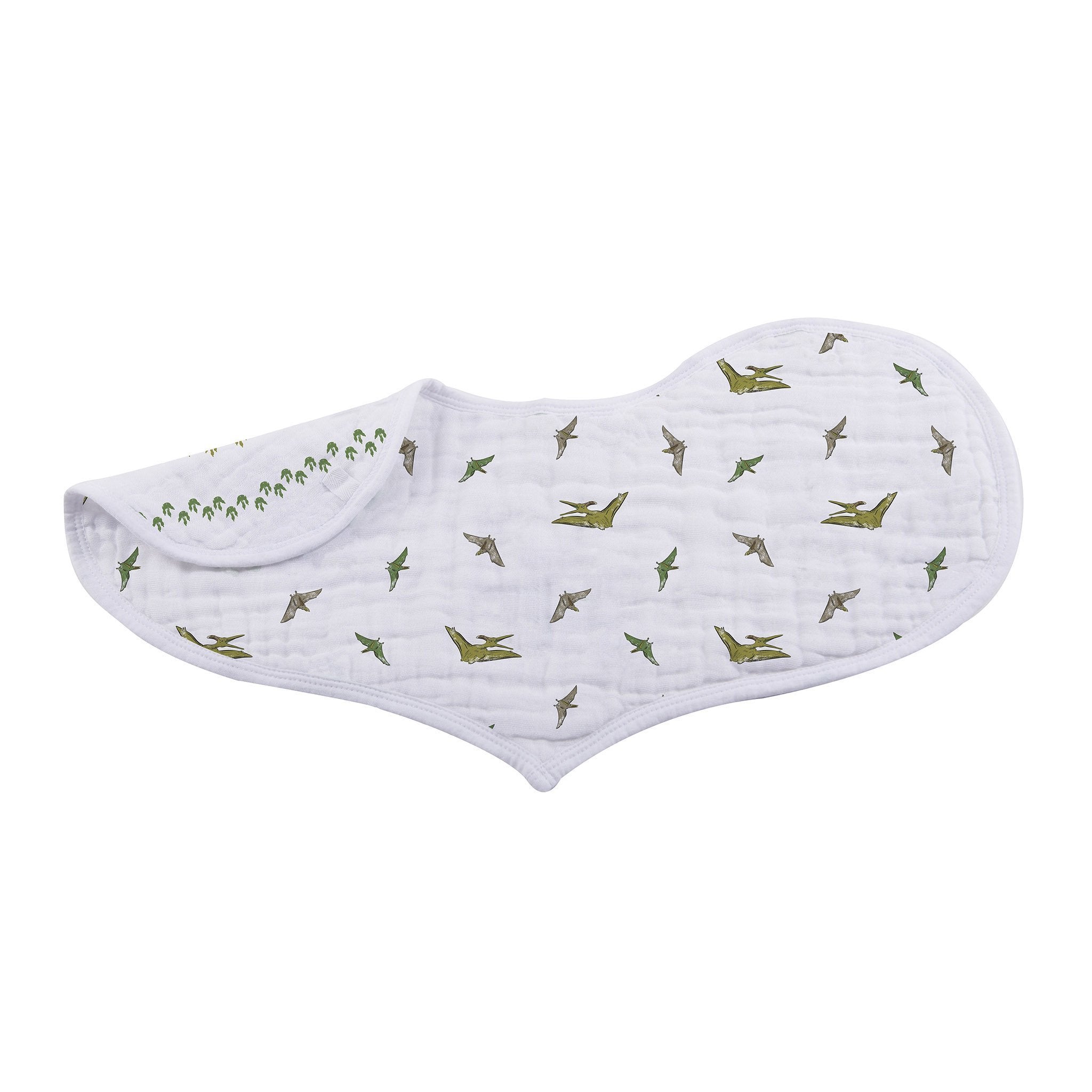 Dino Days Cotton Heart Bib 2PK