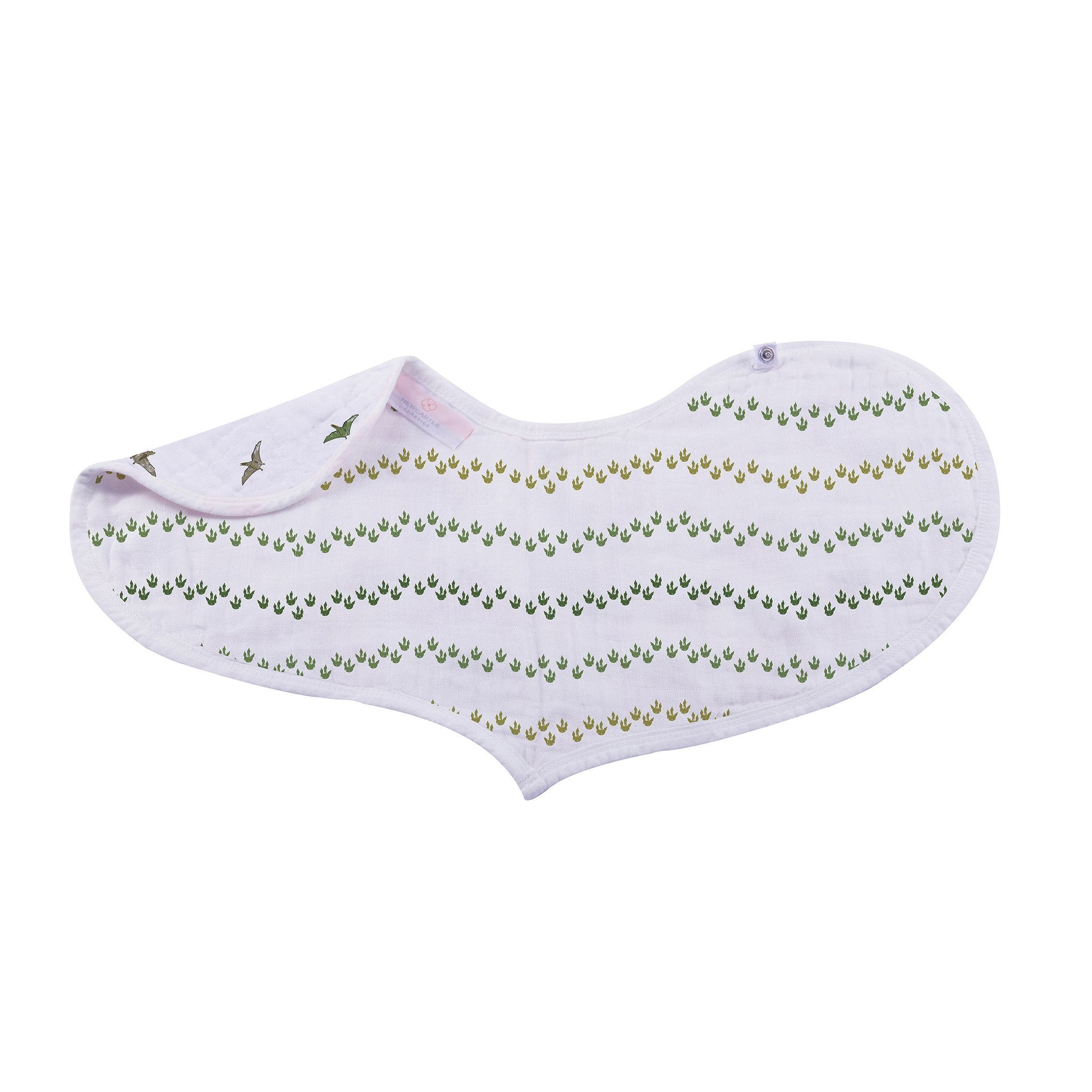 Dino Days Cotton Heart Bib 2PK
