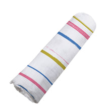 Watercolor Stripe Breatheable Cotton Muslin Swaddle