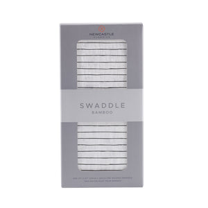 Pencil Stripe Bamboo Breathable Swaddle for Burp Cloth