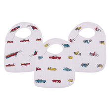 Ultimate Bamboo Muslin Road Trip Snap Bibs 3PK