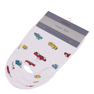 Ultimate Bamboo Muslin Road Trip Snap Bibs 3PK