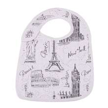 London, Paris, New York Bamboo Muslin Baby Snap Bibs